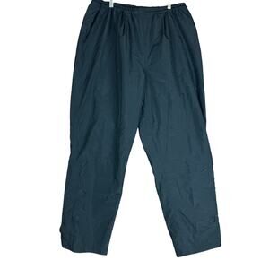 Dryjoys by FootJoys Mens Pants Black Rain Windbreaker Lined Pull On XL